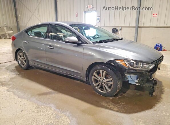 5NPD84LF4JH385519 2018 HYUNDAI ELANTRA Gray Передня права чверть