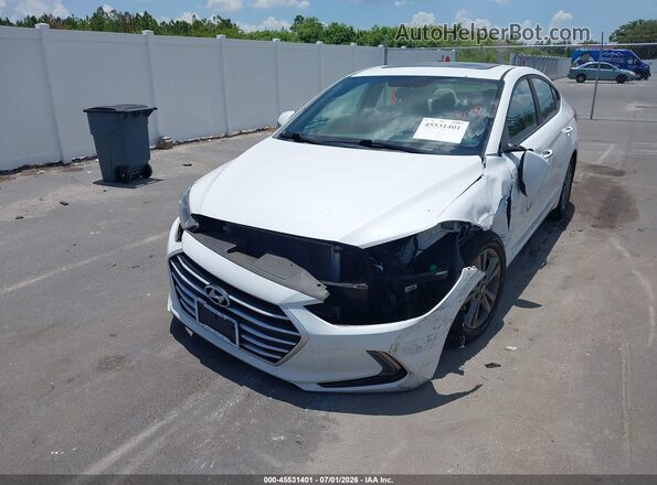 5NPD84LF4JH391336 2018 HYUNDAI ELANTRA Белый Передняя левая четверть