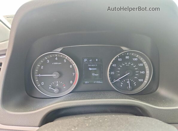5NPD84LF4JH395354 2018 HYUNDAI ELANTRA Black Vista del cuadro de instrumentos