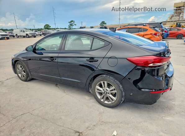 5NPD84LF4JH395354 2018 HYUNDAI ELANTRA Black Trasero izquierdo