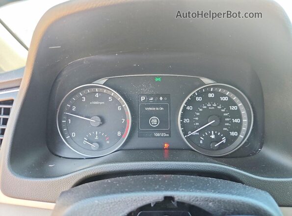 5NPD84LF4JH396925 2018 HYUNDAI ELANTRA White Instrument cluster view
