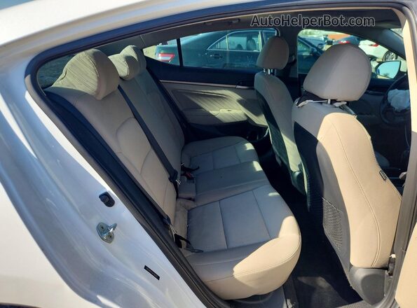 5NPD84LF4JH396925 2018 HYUNDAI ELANTRA White Rear seats view