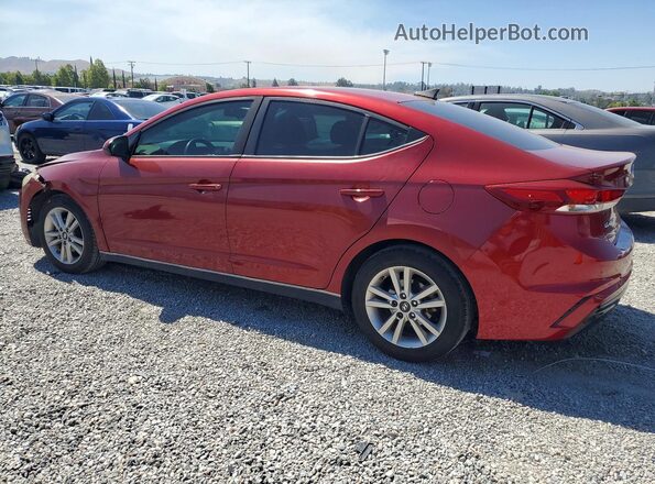 5NPD84LF4JH398853 2018 HYUNDAI ELANTRA Красный Задняя левая четверть