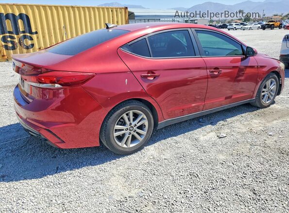 5NPD84LF4JH398853 2018 HYUNDAI ELANTRA Красный Задняя правая четверть