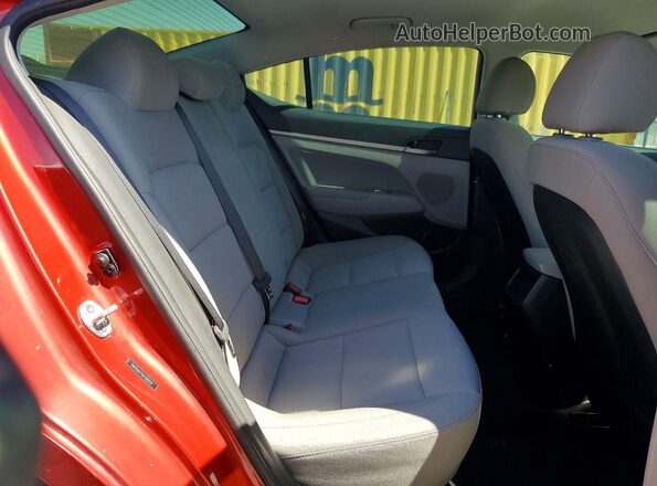 5NPD84LF4JH398853 2018 HYUNDAI ELANTRA Красный Вид задних сидений