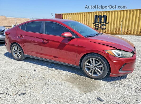 5NPD84LF4JH398853 2018 HYUNDAI ELANTRA Красный Передняя правая четверть
