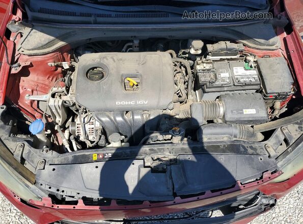 5NPD84LF4JH398853 2018 HYUNDAI ELANTRA Красный Вид задней части салона