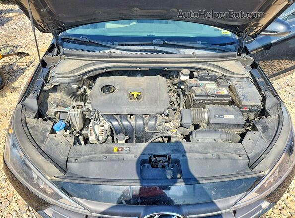 5NPD84LF4KH414101 2019 HYUNDAI ELANTRA Black Widok wnętrza z tyłu