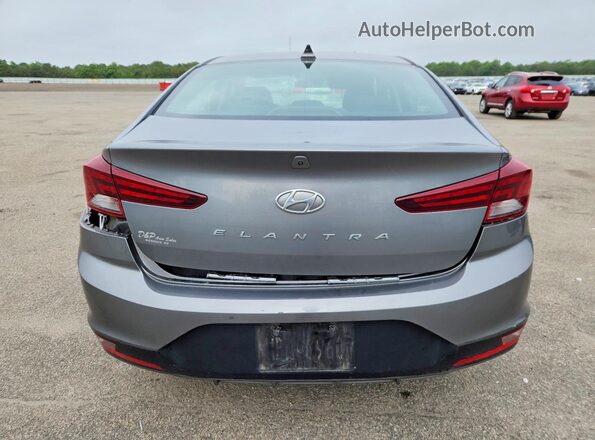 5NPD84LF4KH416446 2019 HYUNDAI ELANTRA Gray Widok z tyłu