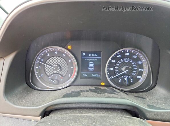 5NPD84LF4KH416446 2019 HYUNDAI ELANTRA Gray Widok zestawu wskaźników
