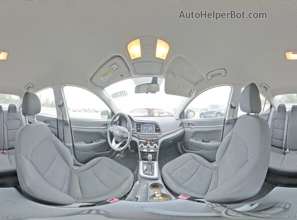 5NPD84LF4KH416446 2019 HYUNDAI ELANTRA Gray Widok naklejki z numerem VIN