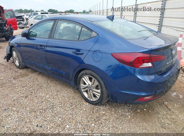 5NPD84LF4KH431092 2019 HYUNDAI ELANTRA Синий Задняя левая четверть