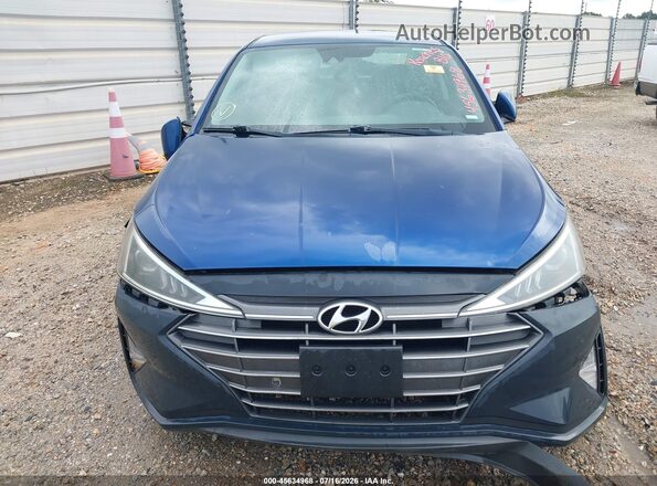 5NPD84LF4KH431092 2019 HYUNDAI ELANTRA Синий Вид щитка приборов
