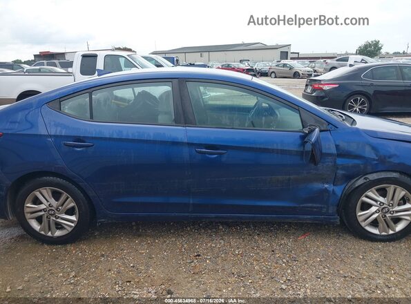 5NPD84LF4KH431092 2019 HYUNDAI ELANTRA Синий Вид задней части салона