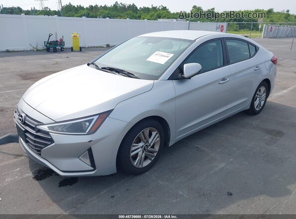 5NPD84LF4KH458874 2019 HYUNDAI ELANTRA Silver Vista tres cuartos delantera izquierda