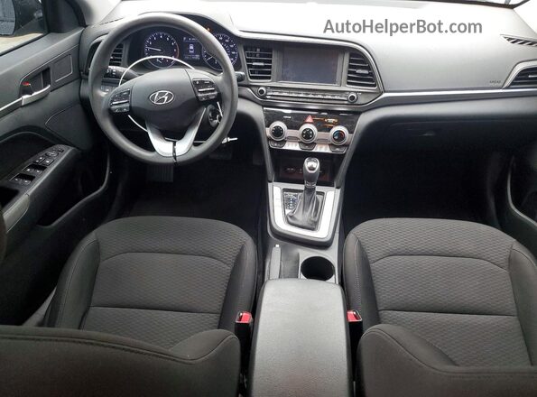 5NPD84LF4KH463055 2019 HYUNDAI ELANTRA Черный Вид панели приборов