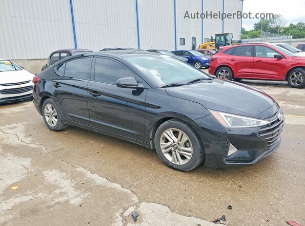 5NPD84LF4KH463055 2019 HYUNDAI ELANTRA Черный Передняя правая четверть