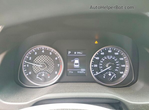 5NPD84LF4KH463055 2019 HYUNDAI ELANTRA Черный Вид щитка приборов