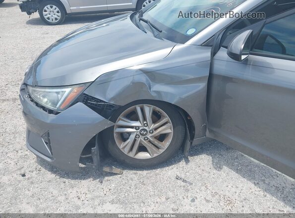 5NPD84LF4KH465372 2019 HYUNDAI ELANTRA Gray Front view