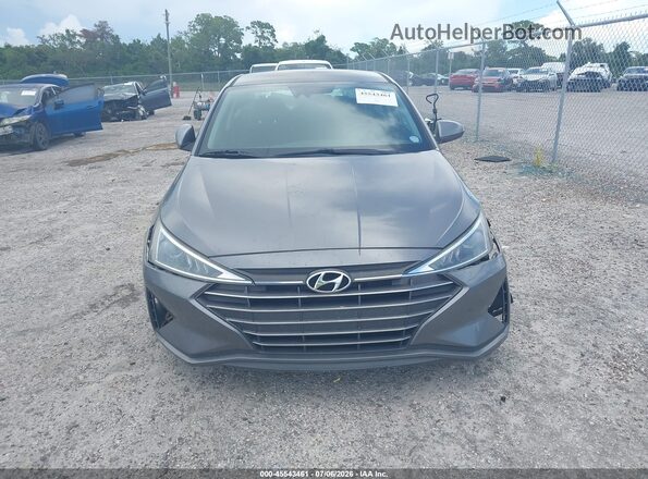 5NPD84LF4KH465372 2019 HYUNDAI ELANTRA Gray Instrument cluster view