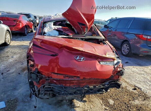 5NPD84LF4LH510800 2020 HYUNDAI ELANTRA Красный Вид сзади