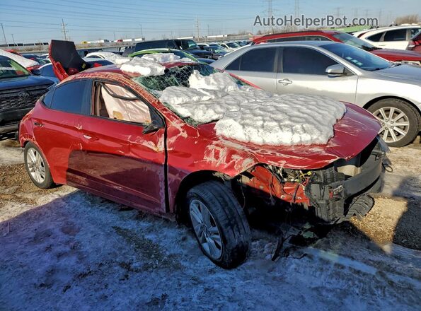 5NPD84LF4LH510800 2020 HYUNDAI ELANTRA Красный Передняя правая четверть
