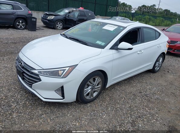 5NPD84LF4LH551170 2020 HYUNDAI ELANTRA White წინა მარცხენა ხედი სამი მეოთხედიდან