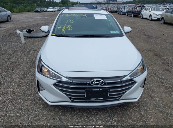 5NPD84LF4LH551170 2020 HYUNDAI ELANTRA White ხელსაწყოთა პანელის ხედი