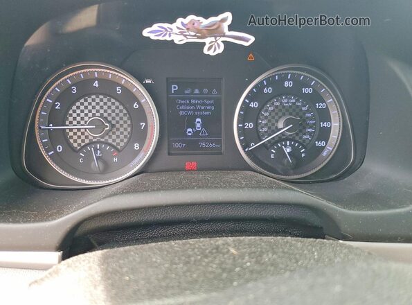 5NPD84LF4LH559303 2020 HYUNDAI ELANTRA Charcoal ხელსაწყოთა პანელის ხედი