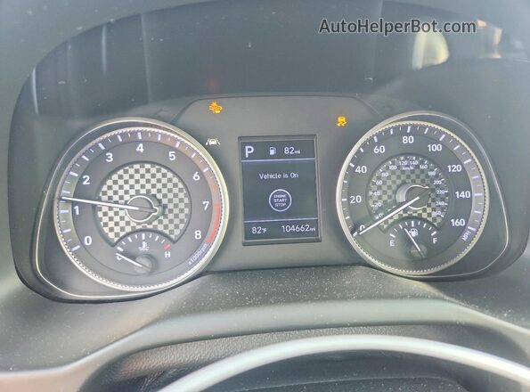 5NPD84LF4LH587554 2020 HYUNDAI ELANTRA White Vista del cuadro de instrumentos
