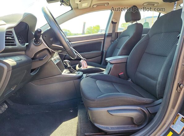 5NPD84LF4LH618124 2020 HYUNDAI ELANTRA Charcoal Widok wnętrza z przodu