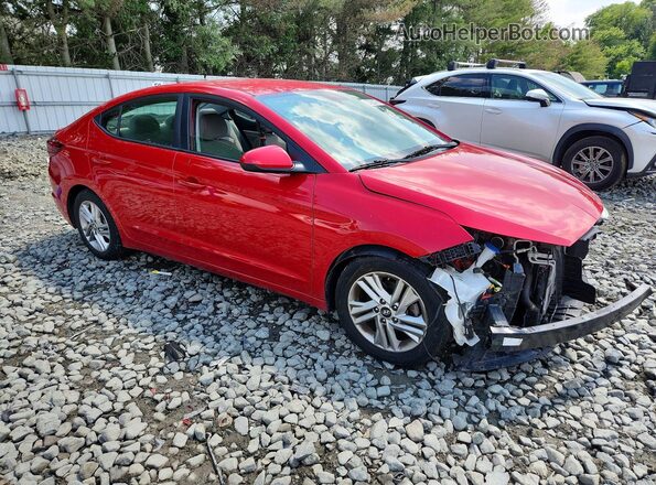5NPD84LF4LH630452 2020 HYUNDAI ELANTRA Red Передня права чверть