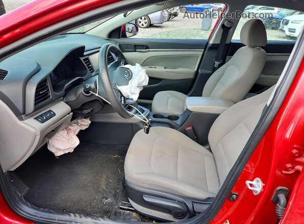 5NPD84LF4LH630452 2020 HYUNDAI ELANTRA Red Вид салону спереду