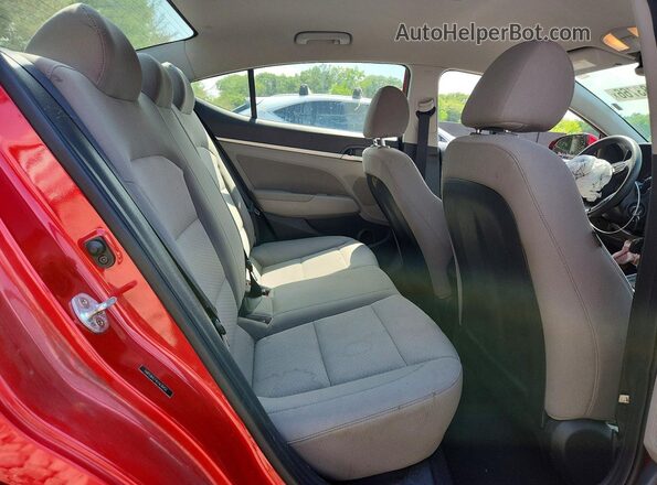 5NPD84LF4LH630452 2020 HYUNDAI ELANTRA Red Вид задніх сидінь