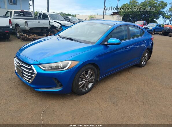 5NPD84LF5HH004383 2017 HYUNDAI ELANTRA Light Blue Передня ліва чверть