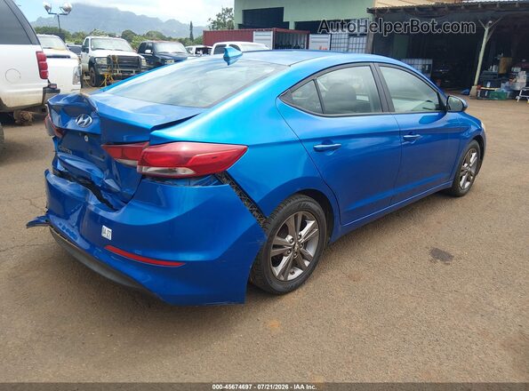 5NPD84LF5HH004383 2017 HYUNDAI ELANTRA Light Blue Задня права чверть
