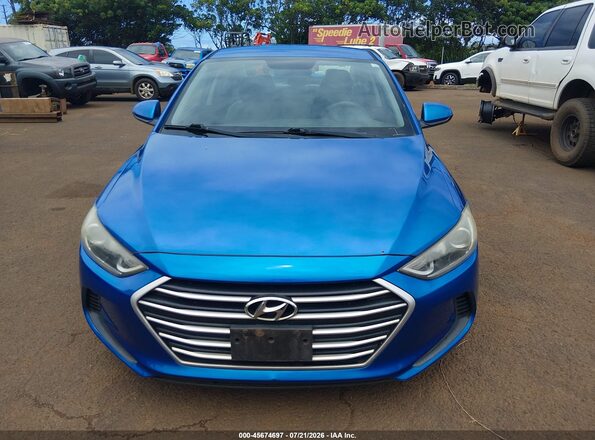 5NPD84LF5HH004383 2017 HYUNDAI ELANTRA Light Blue Вид щитка приладів