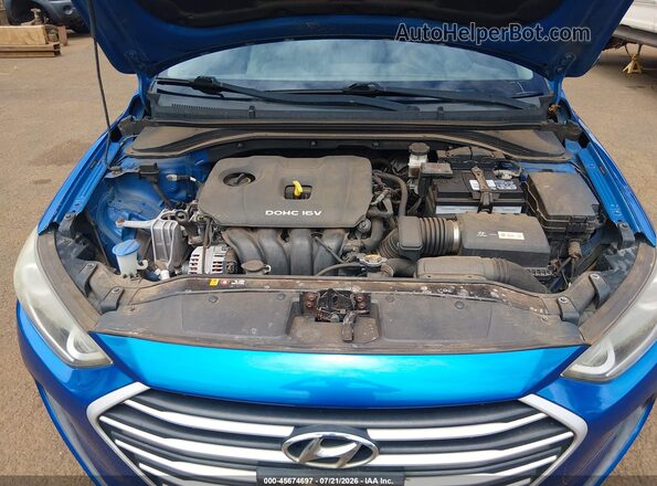 5NPD84LF5HH004383 2017 HYUNDAI ELANTRA Light Blue Вид ззаду