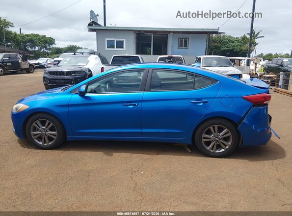 5NPD84LF5HH004383 2017 HYUNDAI ELANTRA Light Blue Панорамний вид салону 360°