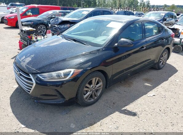5NPD84LF5HH004433 2017 HYUNDAI ELANTRA Черный Передняя левая четверть