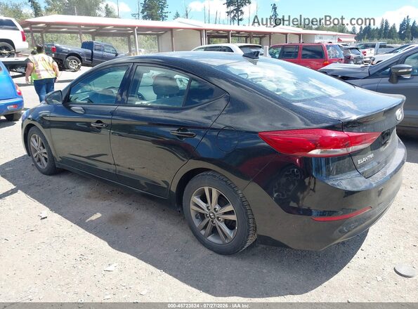 5NPD84LF5HH004433 2017 HYUNDAI ELANTRA Черный Задняя левая четверть