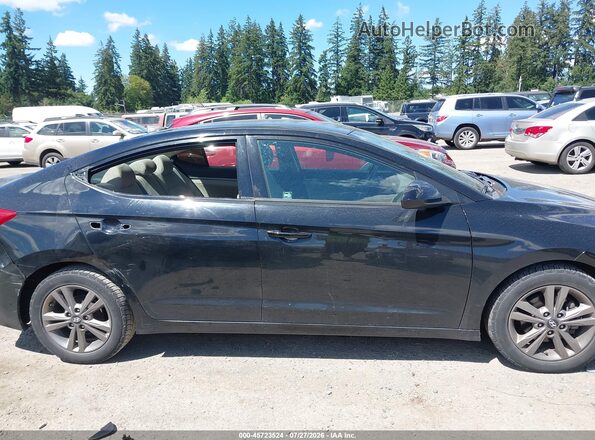 5NPD84LF5HH004433 2017 HYUNDAI ELANTRA Черный Вид задней части салона