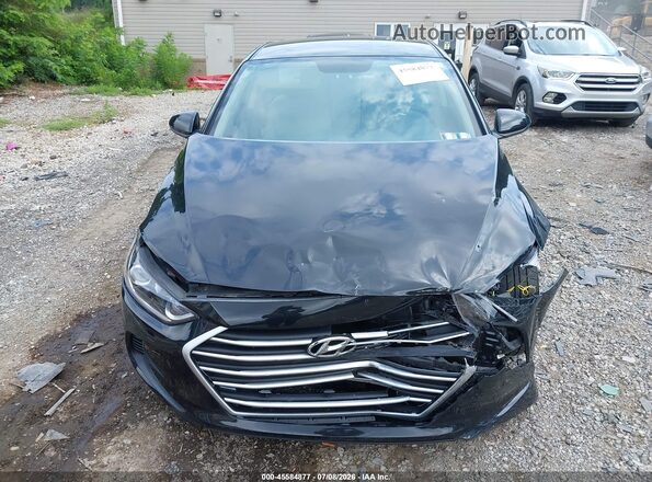 5NPD84LF5HH024388 2017 HYUNDAI ELANTRA Black Widok zestawu wskaźników