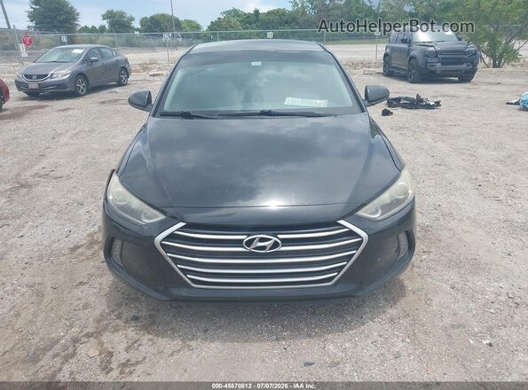 5NPD84LF5HH025718 2017 HYUNDAI ELANTRA Black ხელსაწყოთა პანელის ხედი