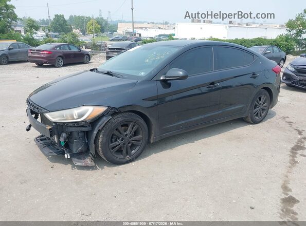 5NPD84LF5HH026612 2017 HYUNDAI ELANTRA Black Front left