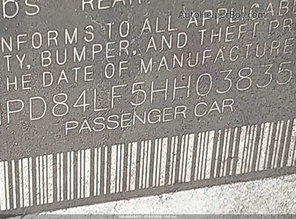 5NPD84LF5HH038355 2017 HYUNDAI ELANTRA White Вид підкапотного простору