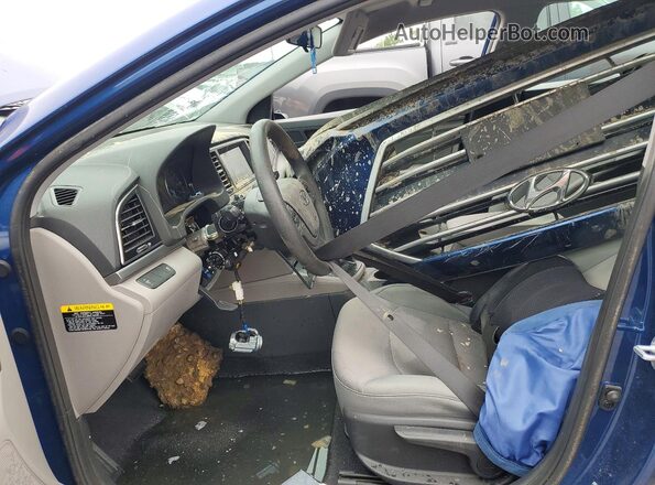 5NPD84LF5HH078516 2017 HYUNDAI ELANTRA Blue Widok wnętrza z przodu