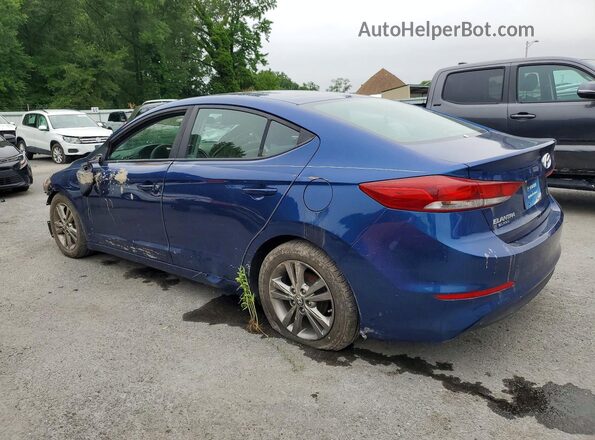 5NPD84LF5HH078516 2017 HYUNDAI ELANTRA Blue Tył lewy