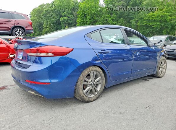5NPD84LF5HH078516 2017 HYUNDAI ELANTRA Blue Tył prawy