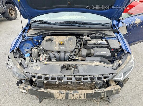 5NPD84LF5HH078516 2017 HYUNDAI ELANTRA Blue Widok wnętrza z tyłu